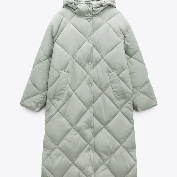 ZARA LONGLINE QUILTED JACKET - Picture 5 of 11